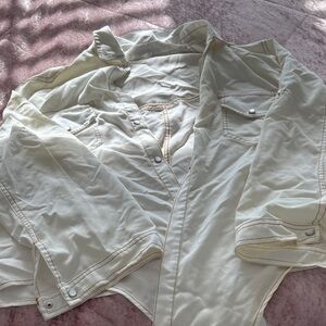 Cream Button-Up Shirt